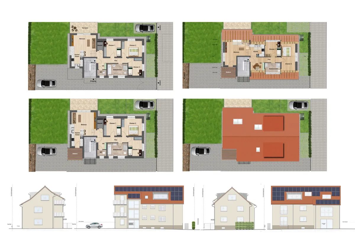 Umbau + Erweiterung 3-Familienhaus